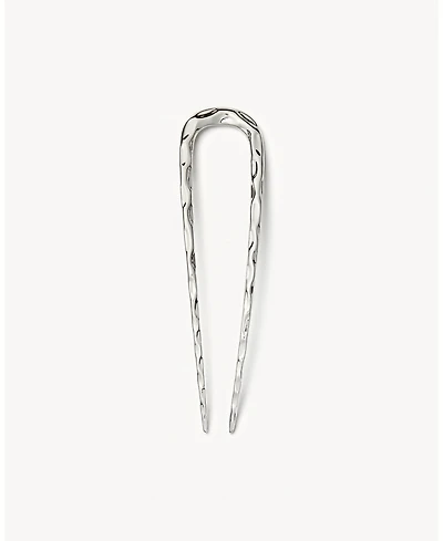 Machete Midi Wavy French Hair Pin in Silver