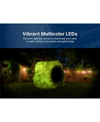 Emerson Ers-1002 Bluetooth Waterproof Outdoor Rock Led Speaker with Solar Charging