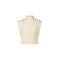 The Noli Shop Women's Raina Cable Knit Button Sweater