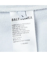 Pre-Owned Balenciaga Women's Black Campaign Print Cotton Knit Hoodie