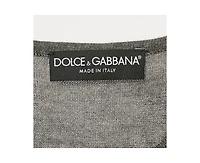 Pre-Owned Dolce & Gabbana Women's Grey Stretch Knit Short Sleeve Jumper