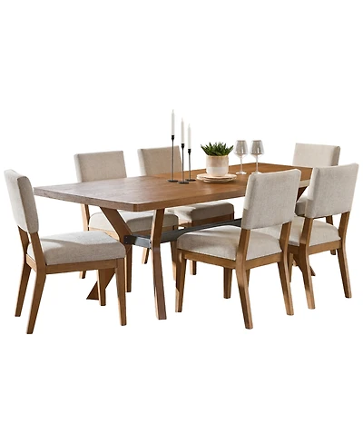 Furniture Millwork 7-Pc. Dining Set (Table & 6 Side Chairs)