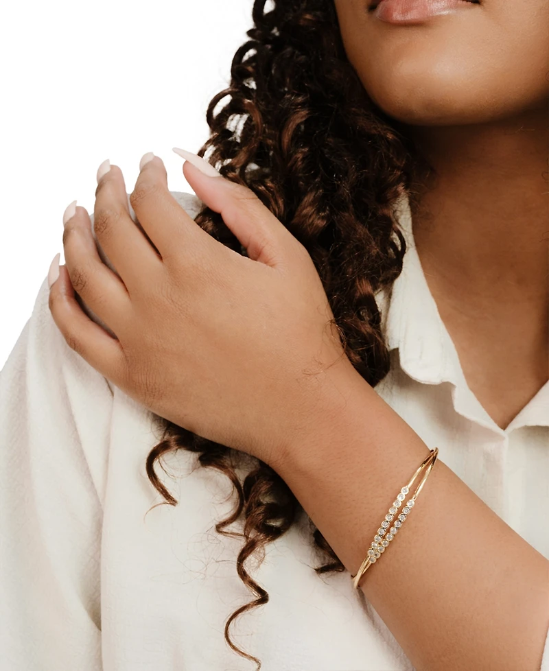 Ettika Double Take Crystal Cuff Set