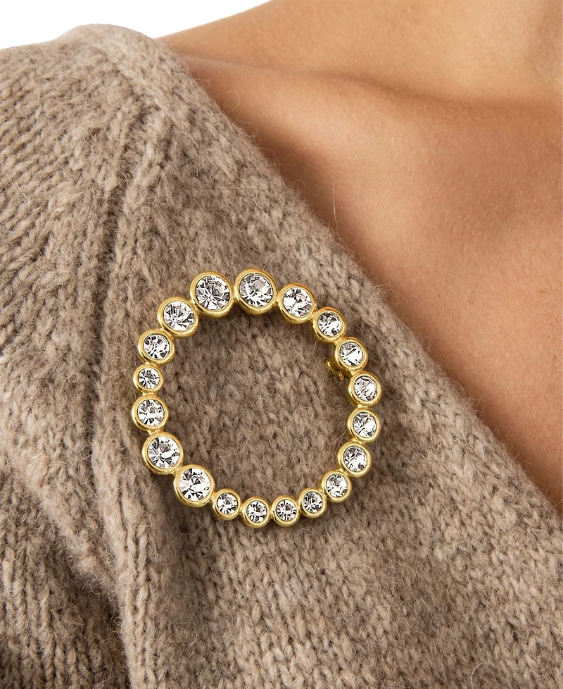 Ettika Crystal Loop Brooch