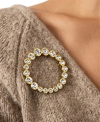 Ettika Crystal Loop Brooch