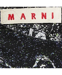 Pre-Owned Marni Women's Black Printed Cotton Full Sleeve Short Dress