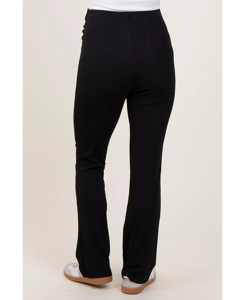Pinkblush Maternity Black High Waist Kick Flare Pants