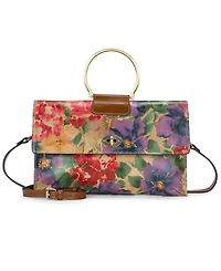 Patricia Nash Belvi French Hydrangeas Printed Top Handle Crossbody Bag