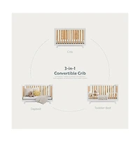 Storkcraft Beckett 3-in-1 Convertible Crib (White)