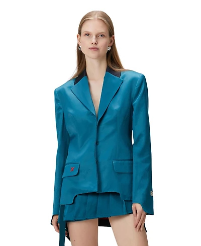 Pcfg Women's Slim-Fit High-Shine Blazer