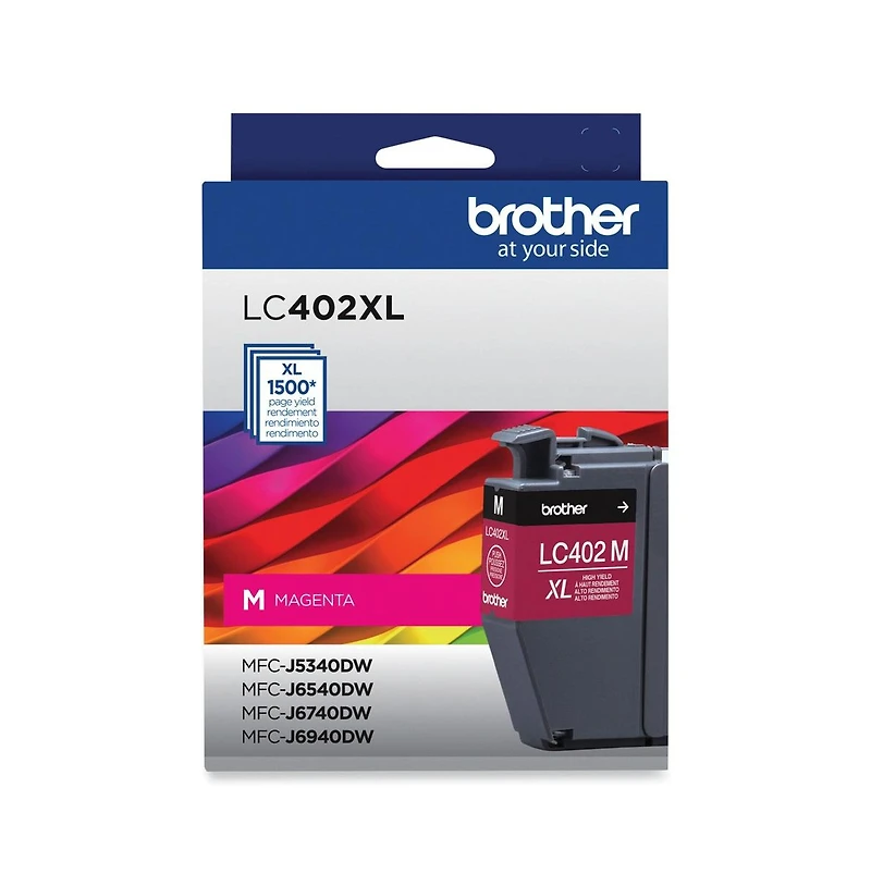 Brother LC402XLMS 1,500 Page-Yield High-Yield Ink - Magenta