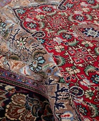 Adorn Hand Woven Rugs Persian Kashan Silk Rug Collection