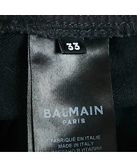 Pre-Owned Balmain Men's Grey Denim Slim Fit Jeans