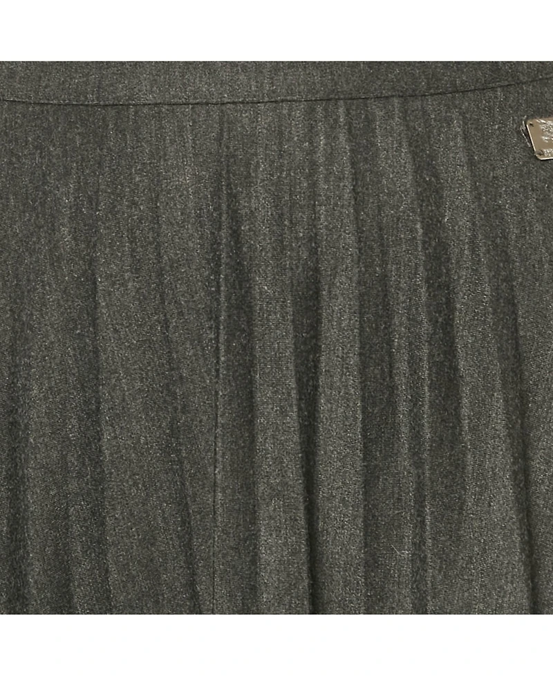 Pre-Owned Burberry Women's Black Jersey Flared Mini Skirt