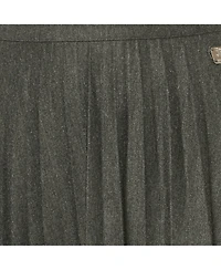 Pre-Owned Burberry Women's Black Jersey Flared Mini Skirt