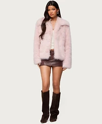 Edikted Women's Noelle Oversized Faux Fur Jacket
