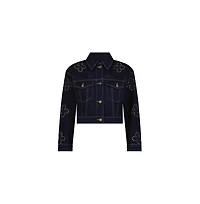The Noli Shop Women's Kaia Studded Jacket - Indigo