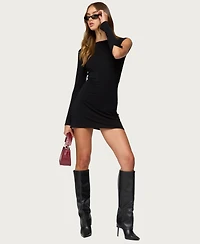 Edikted Women's Billy Cutout Boat Neck Mini Dress