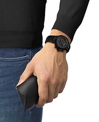 Tissot Unisex Black Silicone Bracelet Watch, 38mm