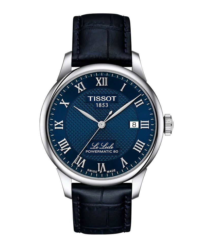 Tissot Men's Blue Leather Bracelet Watch