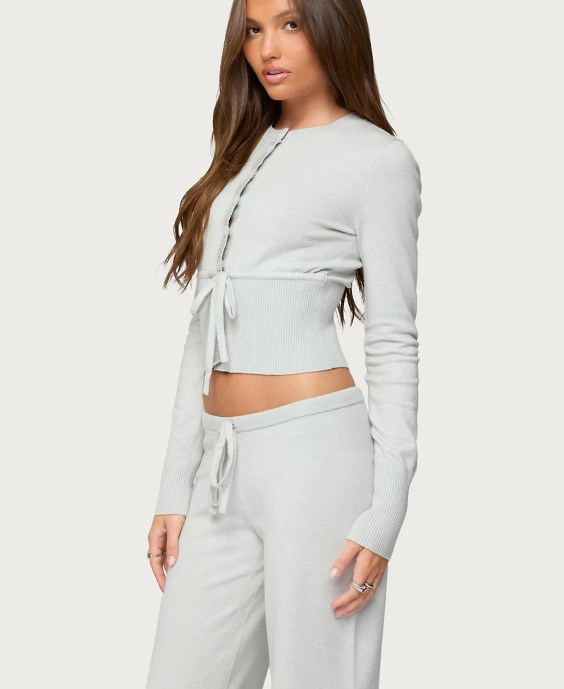 Edikted Women's Embryn Button Up Knit Cardigan