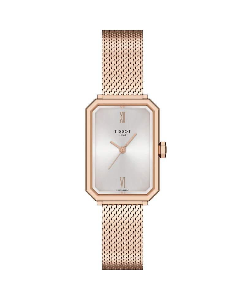 Tissot Women's Rose Gold Stainless Steel Bracelet Watch, 21.80mm