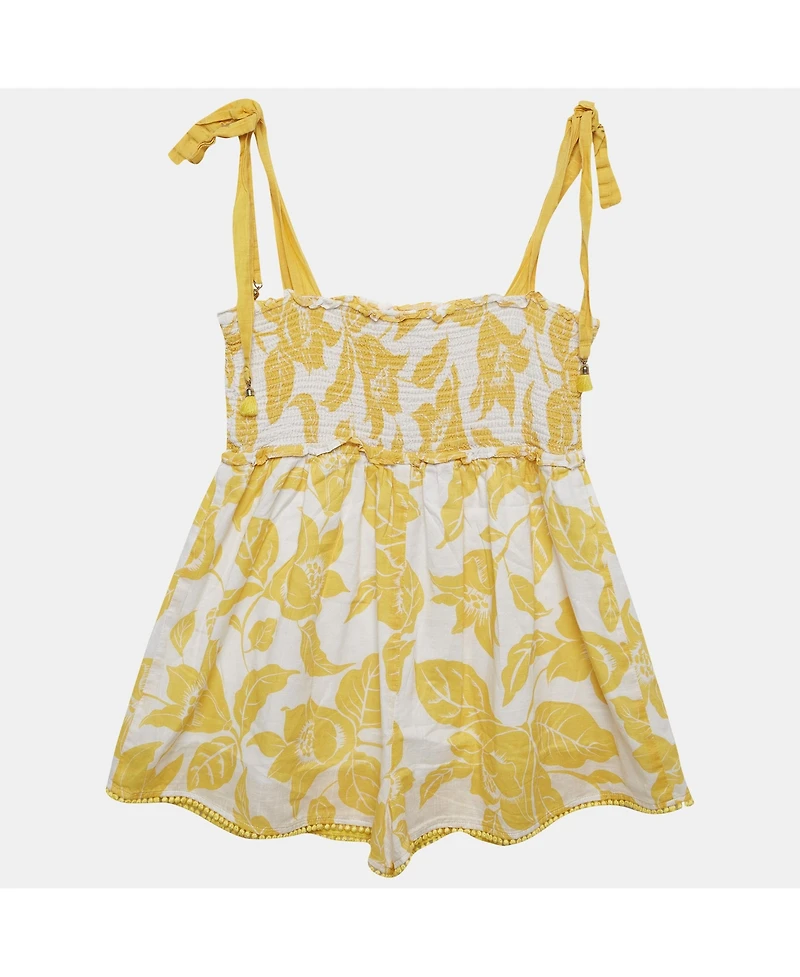 Pre-Owned Zimmermann Women's White/yellow Printed Cotton