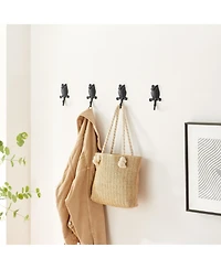 Danya B 4 Piece Owl on Branch Decorative Wall Hook Set