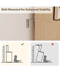 gaomon Vanity Desk with Sliding Mirror and Lights, Modern Makeup Vanity Table with 4 Drawers and 7 Storage Shelves