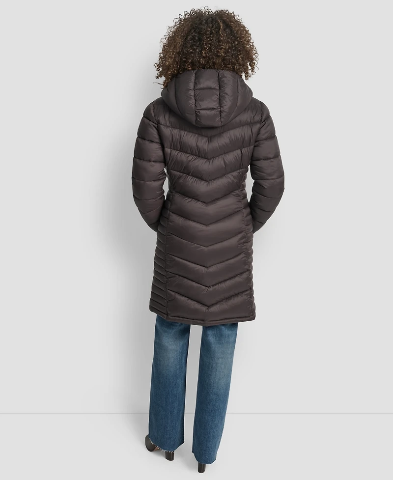 Dkny Women's Zip-Front Long Coat