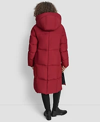 Dkny Women's Zip-Front Stand Collar Coat