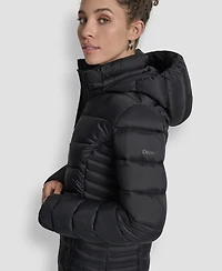 Dkny Women's Chevron-Quilted Full-Zip Puffer Jacket