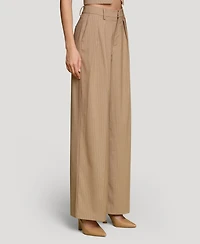 Avec Les Filles Women's High-Rise Wide Leg Trousers
