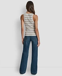 Dkny Jeans Women's Striped Sleeveless Top