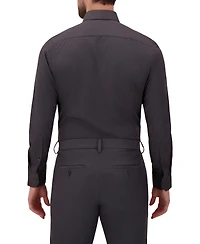 Report Collection Men's 4-Way Houndstooth-Print Woven Dress Shirt