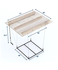 Fleximounts GL2FB-e – 4×4 Ft Garage Lifting Storage Rack, Frame-only (Black)