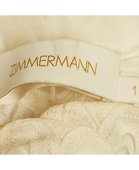 Pre-Owned Zimmermann Women's White Silk Lace Cut