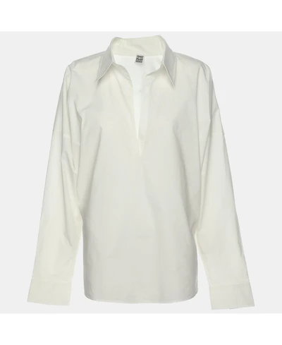 Pre-Owned Toteme Women's White Cotton Poplin Shirt