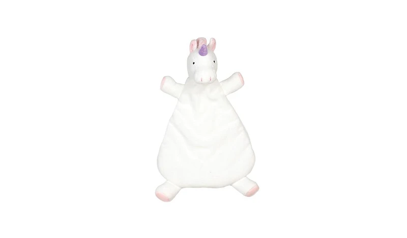 WubbaNub Baby White Unicorn Lovey