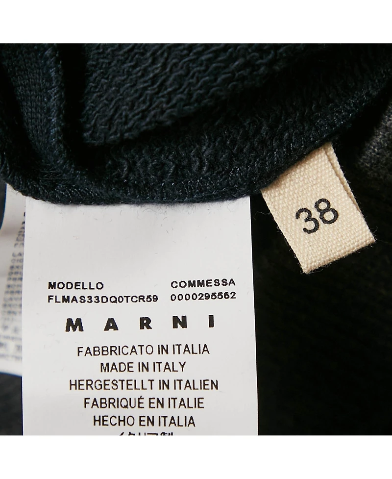 Pre-Owned Marni Women's Navy Blue Cotton Crew Neck Long Sleeve Sweatshirt