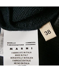 Pre-Owned Marni Women's Navy Blue Cotton Crew Neck Long Sleeve Sweatshirt