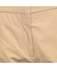 Pre-Owned Marni Women's Tan Cotton Straight-Leg Trousers
