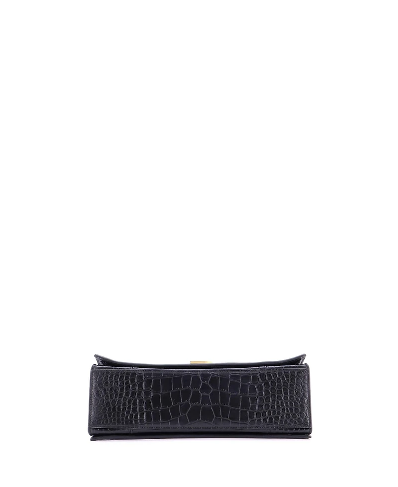 Pre-Owned Balenciaga Medium Crush Chain Flap Bag Leather