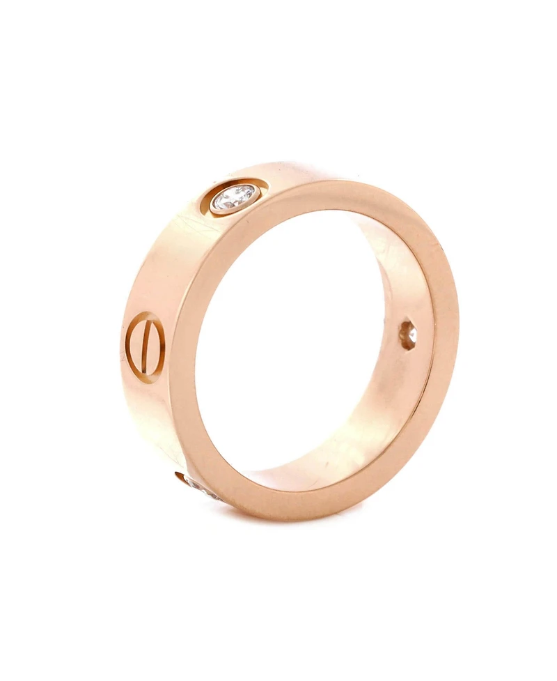 Pre-Owned Cartier Love 3 Diamonds Band Ring