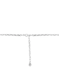 Effy Collection Aquamarine (3-5/8 ct. t.w.) and Zircon Necklace (1 ct. t.w.) in Sterling Silver