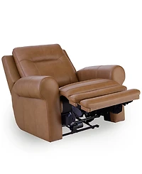 Furniture 39" Alexandre Leather Power Rocker Recliner with Power Headrest, Exclusively at Macy's