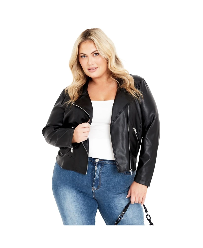 Avenue Women's Kara Biker Jacket