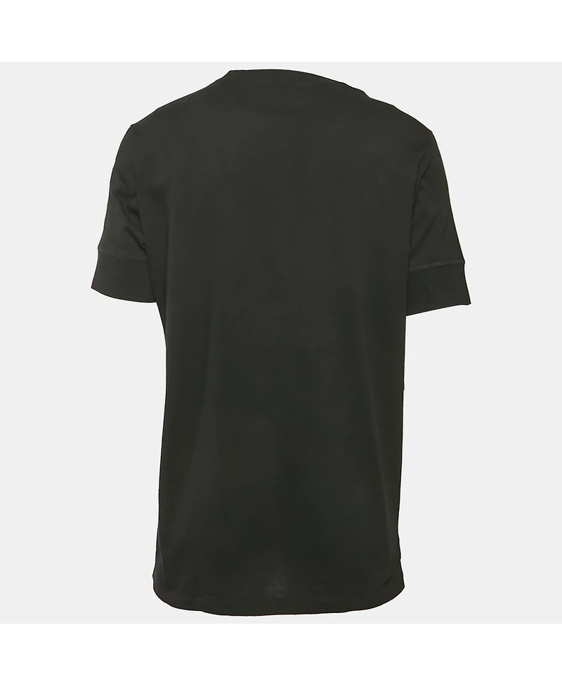Pre-Owned Tom Ford Men's Black Cotton Knit Henley Neck T-Shirt