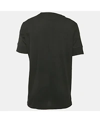 Pre-Owned Tom Ford Men's Black Cotton Knit Henley Neck T-Shirt