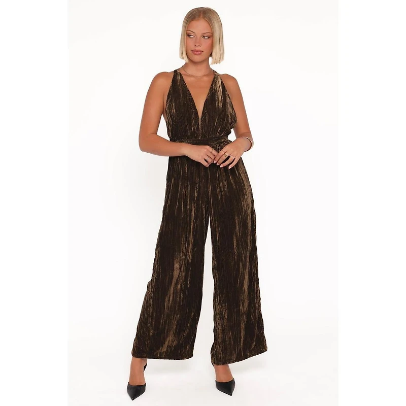 Petal and Pup Women's Melody Velvet Jumpsuit